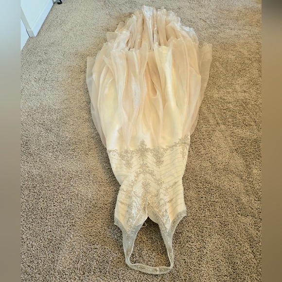 Essence Collection Beaded Halter Bodice Wedding Gown - Picture 9 of 16